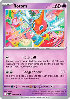 0092 Rotom Common Ascended Heroes