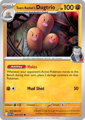 0101 Team Rocket's Dugtrio Uncommon Ascended Heroes