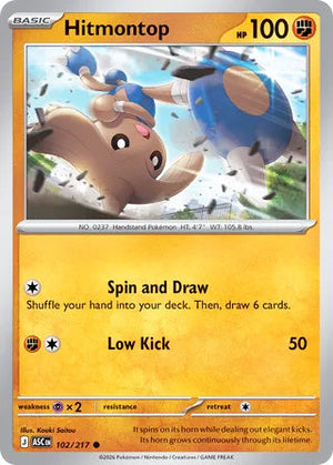 0102 Hitmontop Common Ascended Heroes