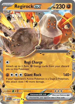0107 Regirock ex Double Rare Ascended Heroes