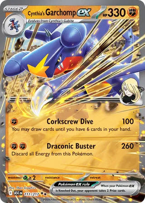 0111 Cynthia's Garchomp ex Double Rare Ascended Heroes