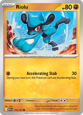 0112 Riolu Common Ascended Heroes