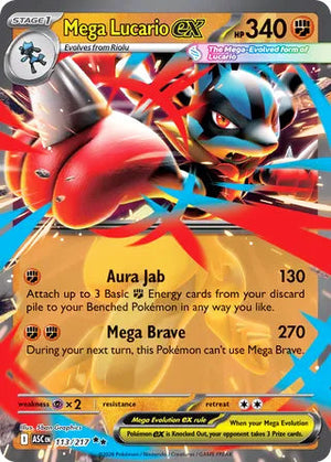 0113 Mega Lucario ex Double Rare Ascended Heroes