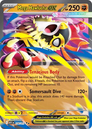 Mega Hawlucha ex #116/217 Double Rare - Ascended Heroes Pokemon card