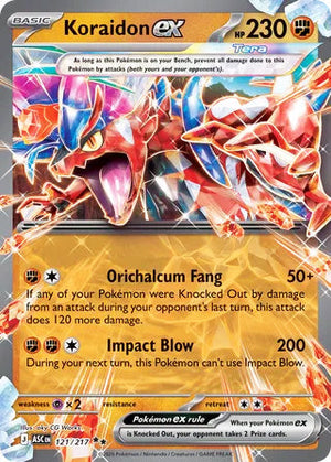 0121 Koraidon ex Double Rare Ascended Heroes