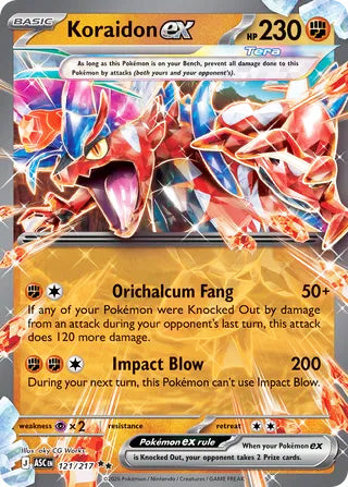0121 Koraidon ex Double Rare Ascended Heroes