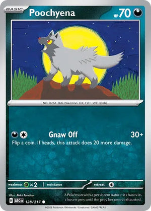 0128 Poochyena Common Ascended Heroes