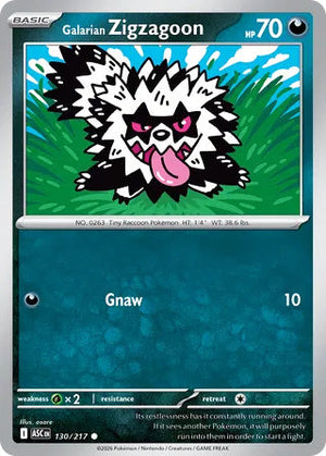 0130 Galarian Zigzagoon Common Ascended Heroes