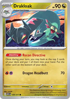 0159 Drakloak Common Ascended Heroes