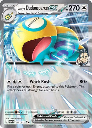 0164 Larry's Dudunsparce ex Double Rare Ascended Heroes