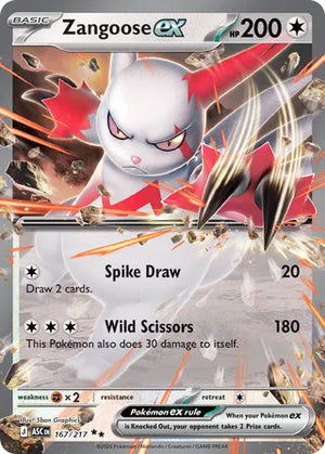 0167 Zangoose ex Double Rare Ascended Heroes