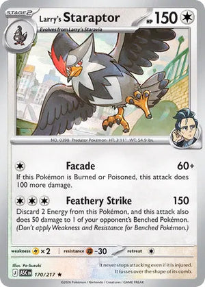 0170 Larry's Staraptor Rare Ascended Heroes