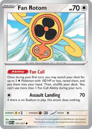 0171 Fan Rotom Common Ascended Heroes
