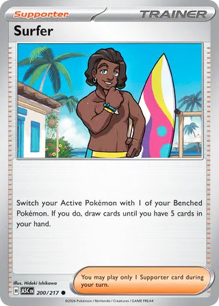 Surfer #200/217 Common - Ascended Heroes Pokemon card