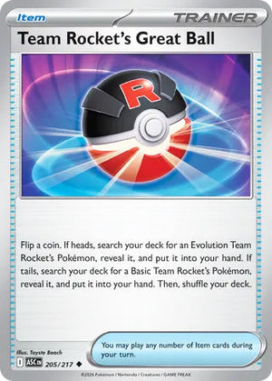 0205 Team Rocket's Great Ball Uncommon Ascended Heroes