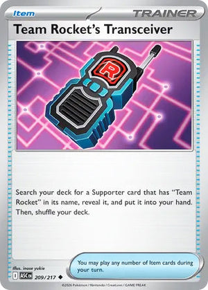 0209 Team Rocket's Transceiver Uncommon Ascended Heroes