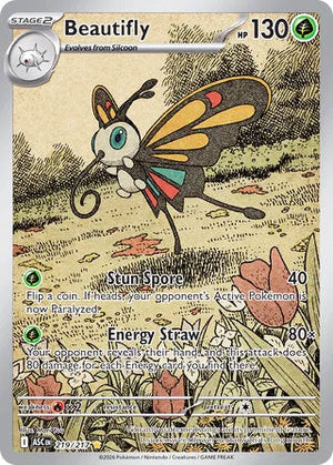 0219 Beautifly Illustration Rare Ascended Heroes