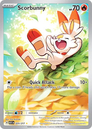 0225 Scorbunny Illustration Rare Ascended Heroes
