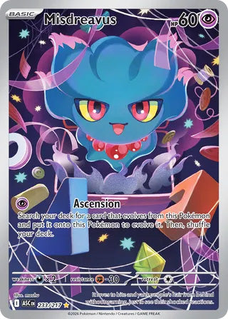 Misdreavus #233/217 Illustration Rare - Ascended Heroes Pokemon card