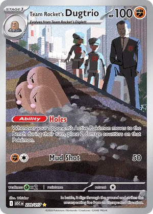0239 Team Rocket's Dugtrio Illustration Rare Ascended Heroes