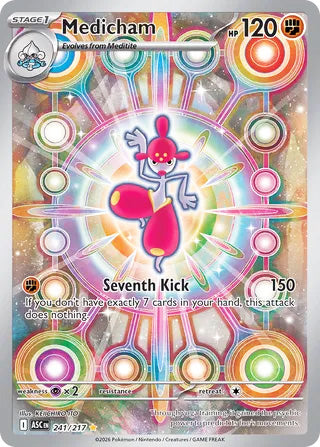 Medicham #241/217 Illustration Rare - Ascended Heroes Pokemon card