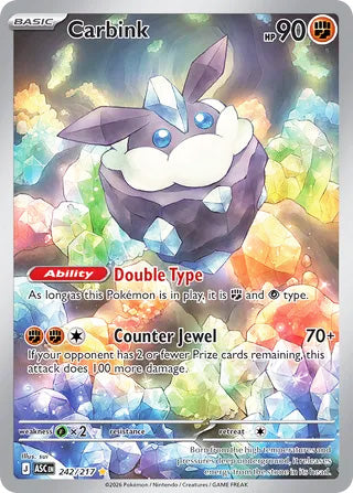 Carbink #242/217 Illustration Rare - Ascended Heroes Pokemon card