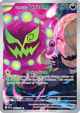 Cynthia's Spiritomb #244/217 Illustration Rare - Ascended Heroes Pokemon card