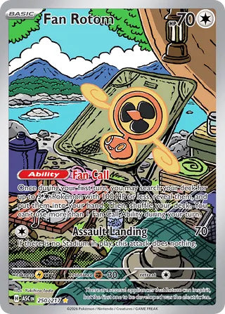 Fan Rotom #250/217 Illustration Rare - Ascended Heroes Pokemon card
