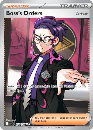 Boss's Orders Corbeau #256/217 Ultra Rare - Ascended Heroes Pokemon card