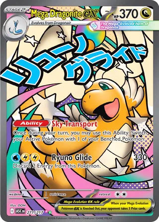 0271 Mega Dragonite ex Mega Attack Rare Ascended Heroes