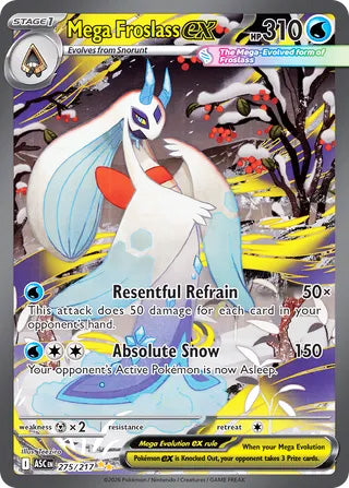 Mega Froslass ex #275/217 Special Illustration Rare - Ascended Heroes Pokemon card