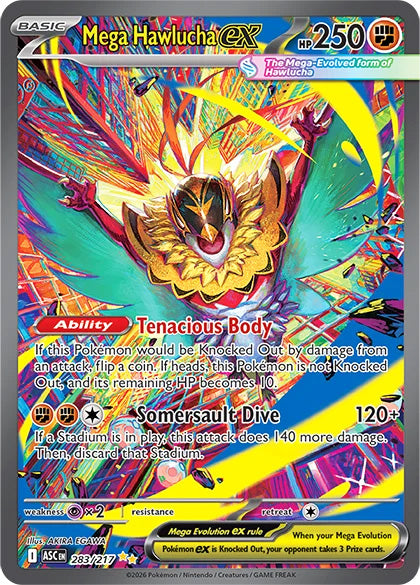 Mega Hawlucha ex Ascended Heroes Special Illustration Rare #283