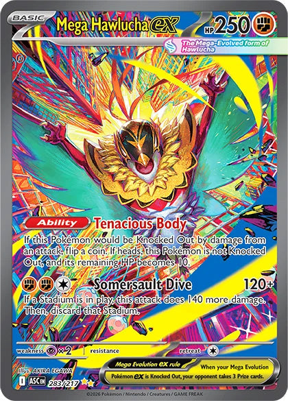 Mega Hawlucha ex #283/217 Special Illustration Rare - Ascended Heroes Pokemon card