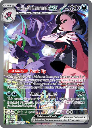 0287 Marnie's Grimmsnarl ex Special Illustration Rare Ascended Heroes