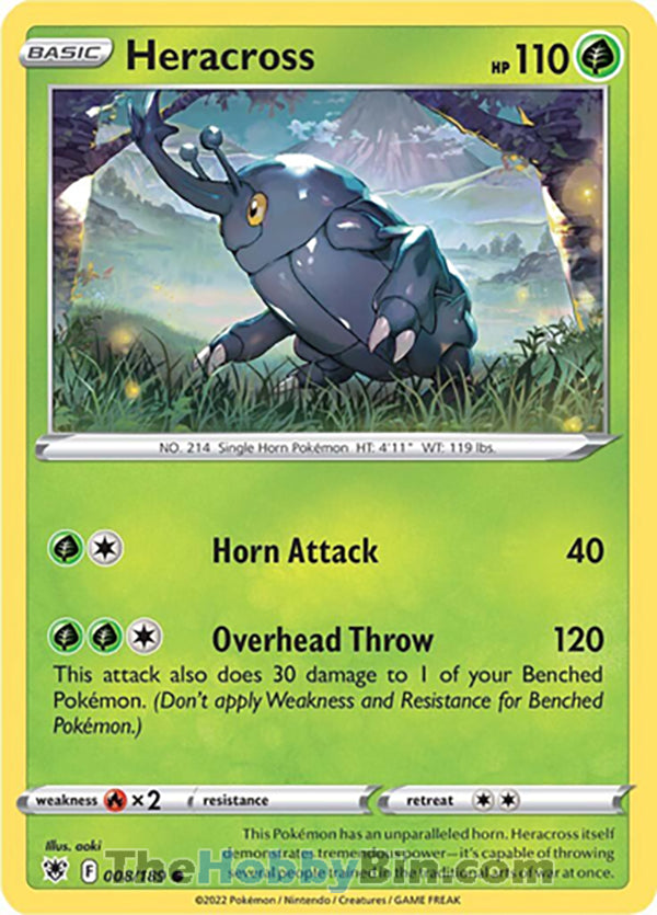 Heracross #8/189 Common - Astral Radiance Pokemon card