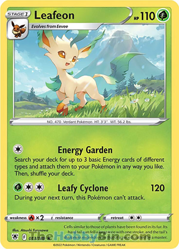 Leafeon #13/189 Rare - Astral Radiance Pokemon card