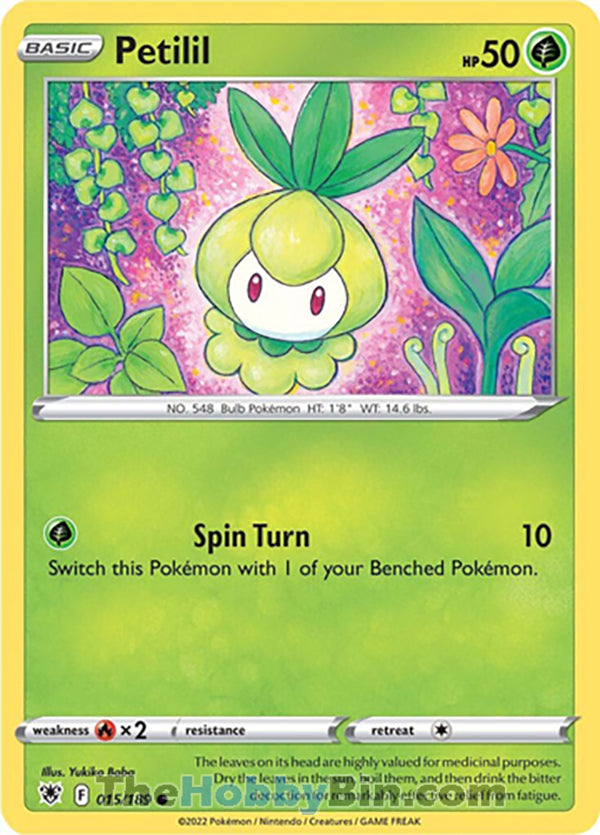 Petilil #15/189 Common - Astral Radiance Pokemon card