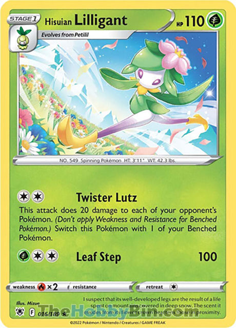 Hisuian Lilligant Astral Radiance Holo Rare #016/189