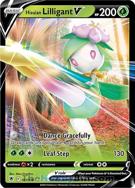 Hisuian Lilligant V Astral Radiance Ultra Rare #017/189