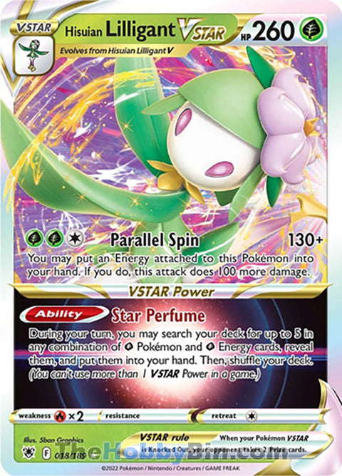 0018 Hisuian Lilligant VSTAR Ultra Rare Astral Radiance