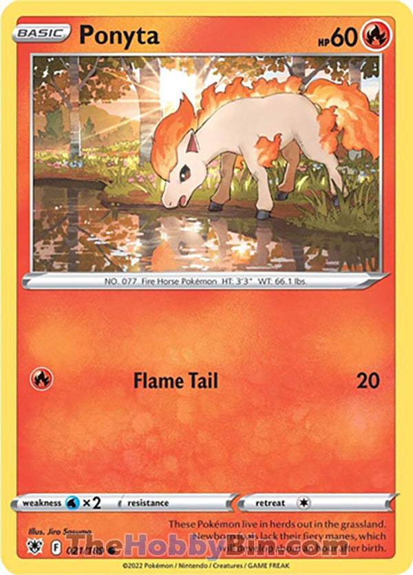 Ponyta #21/189 Common - Astral Radiance Pokemon card