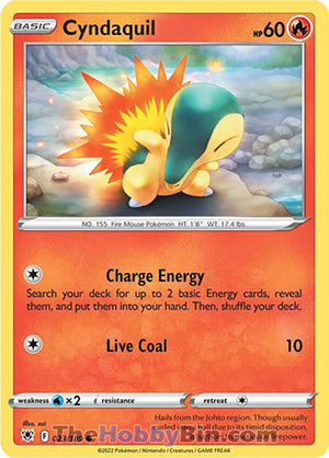 0023 Cyndaquil Common Astral Radiance