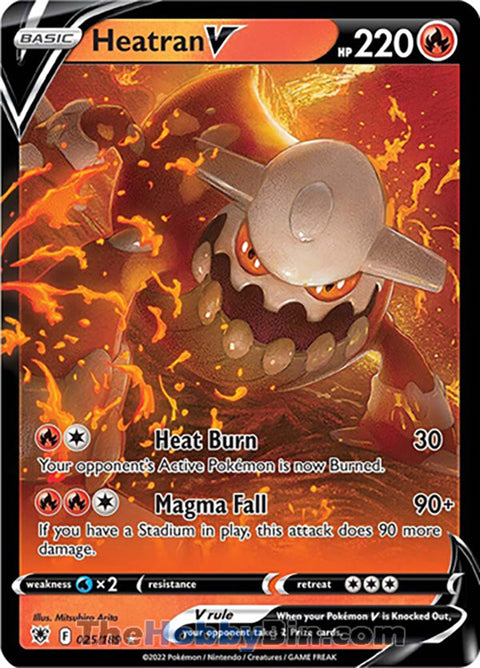 0025 Heatran V Ultra Rare Astral Radiance