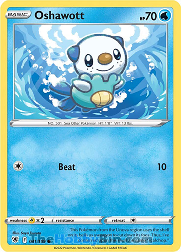 Oshawott #41/189 Common - Astral Radiance Pokemon card