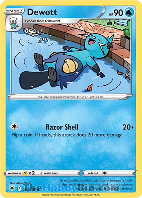 Dewott #42/189 Uncommon - Astral Radiance Pokemon card