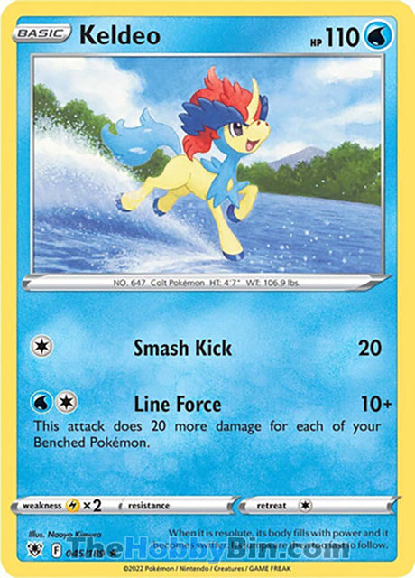 Keldeo Astral Radiance Holo Rare #045/189