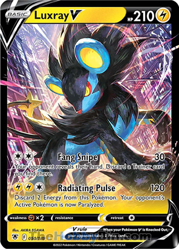 Luxray V #50/189 Ultra Rare - Astral Radiance Pokemon card