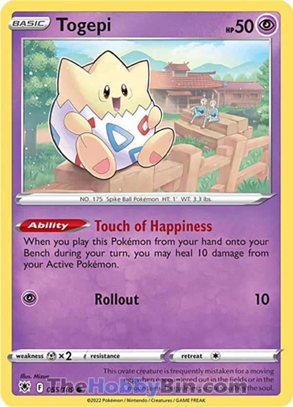 Togepi #55/189 Common - Astral Radiance Pokemon card