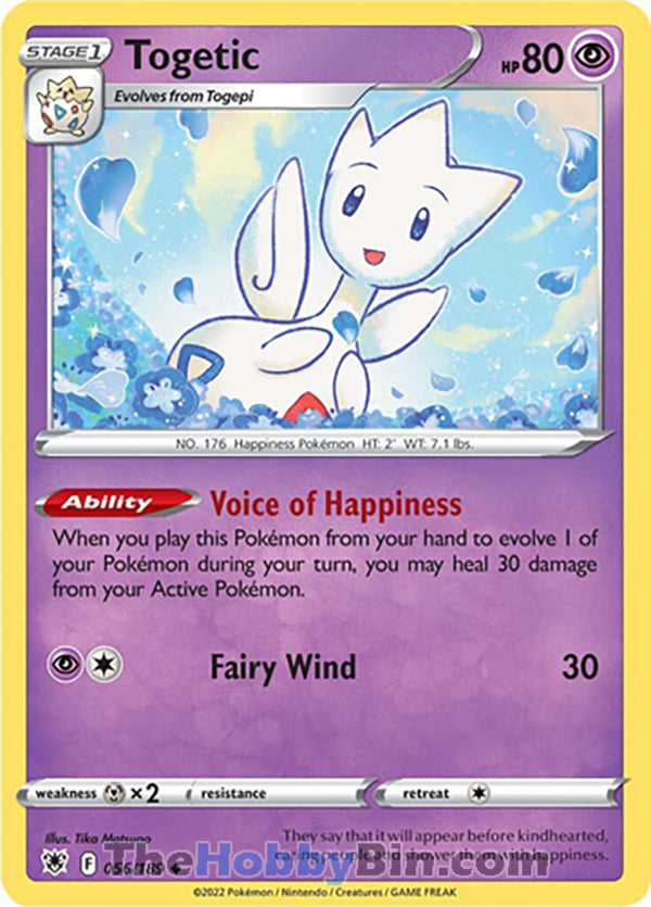 Togetic #56/189 Uncommon - Astral Radiance Pokemon card