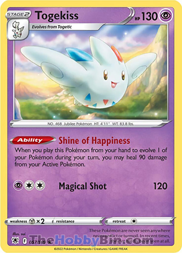 Togekiss #57/189 Holo Rare - Astral Radiance Pokemon card